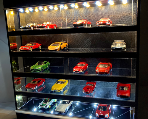 1/24〜1/64展示可・間接照明＆二重壁2・ディスプレーBOX・ネオ