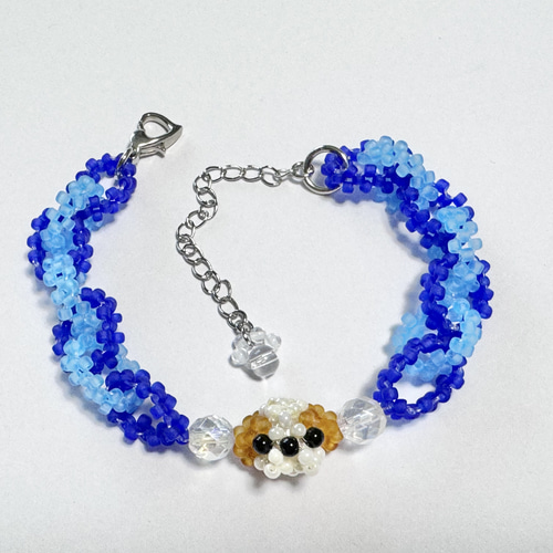 シーズーちゃんお顔の輪つなぎブレスレット ブレスレット 〜びぎ