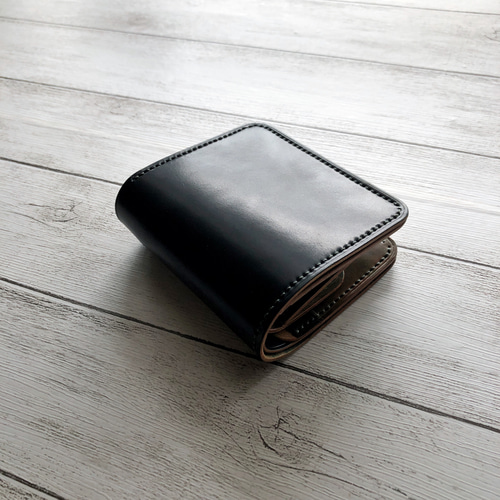 完成品 Horweenシェルコードバングリーン×マーブルブラック 二