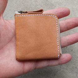 SALE!!】【受注製作】上質なヌメ革を使用した飴色に育つ小銭入れ