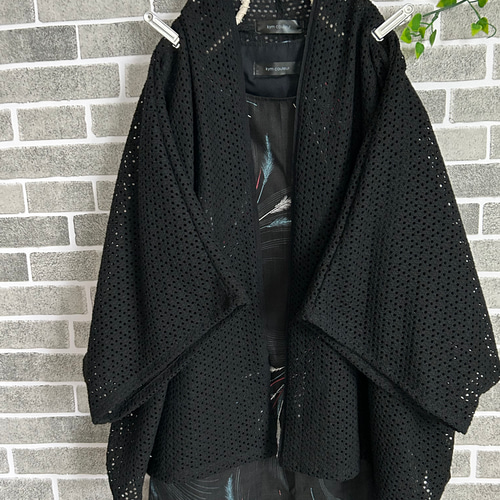 夏何にでも似合う涼しい総レースローブカーディガン カーディガン Kym