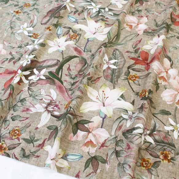 再入荷！フランス輸入生地♪『STOF（ヨーロピアン ストフ）GULSEA 花柄  