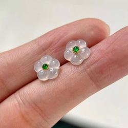 専用です☆お花とマンサーノ翡翠とオニキスのピアス　他1品 7e131857dfd30efe75da19527f19f6