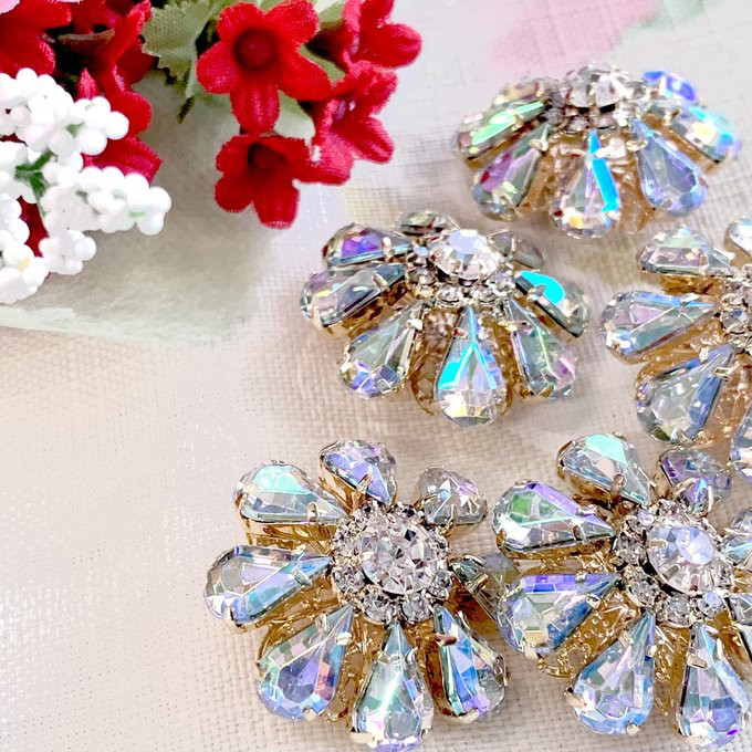 スワロフスキーSWAROVSKI　カフス　イタリアガラス MONART製 スワロフスキーSWAROVSKIカフスイタリアガラス MONART製