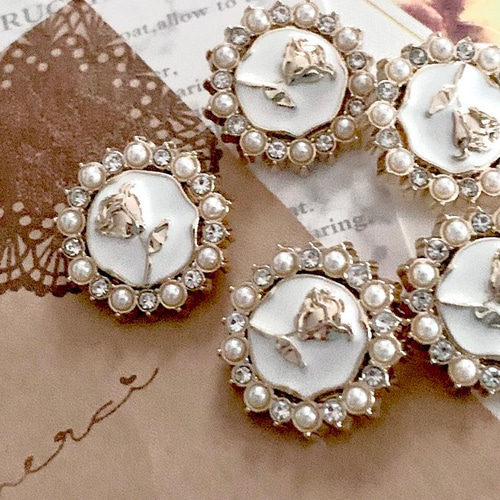 18mm 1個】 飾り ボタン ◇944◇ レトロ アンティーク ヴィンテージ 