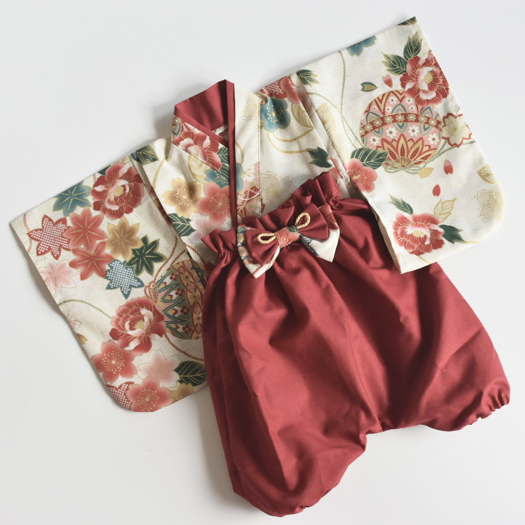 【即納】ベビー袴　70-80 お食い初め/初節句