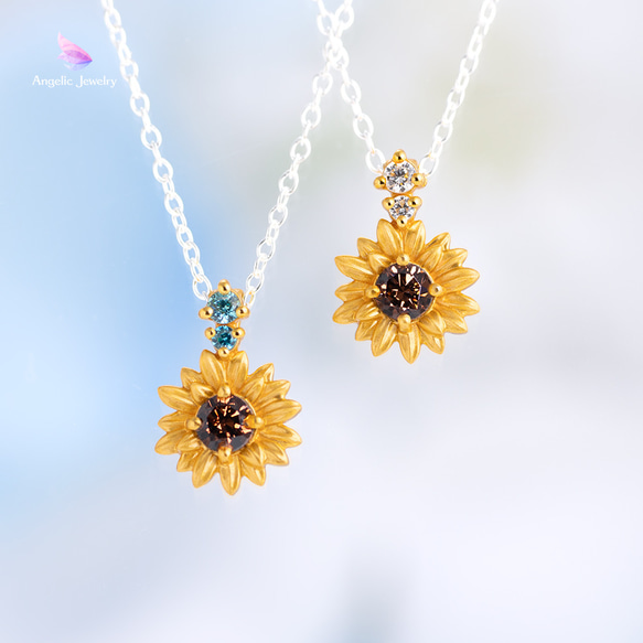 りゅか❀龍ネックレス太陽エナジー❀ 太陽の花 -ひまわりネックレス- ネックレス・ペンダント Angelic