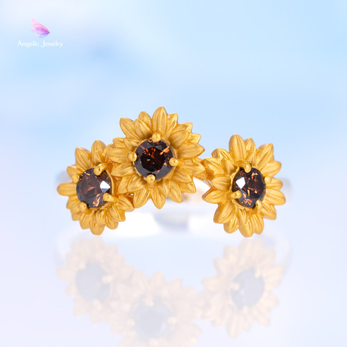 太陽の花 -ひまわりリング- 指輪・リング Angelic Jewelry 通販 