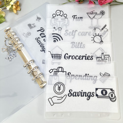 お試し価格】A6 リフィル 5枚セット saving 貯金 韓国 お金管理