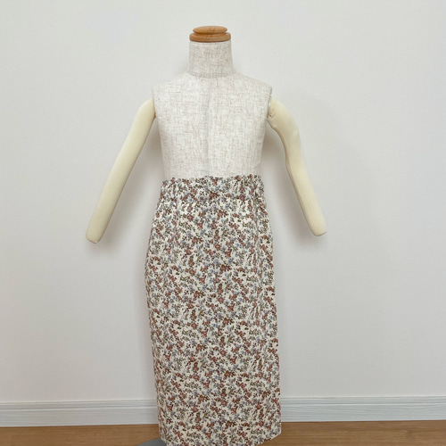 SALEリバティ着物 被布エプロン 3歳着物 七五三着物 カジュアル着物  