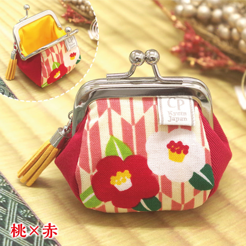 大きく開く／ミニがま口財布 コインケース 小さめ ミニ ガマグチ 小銭