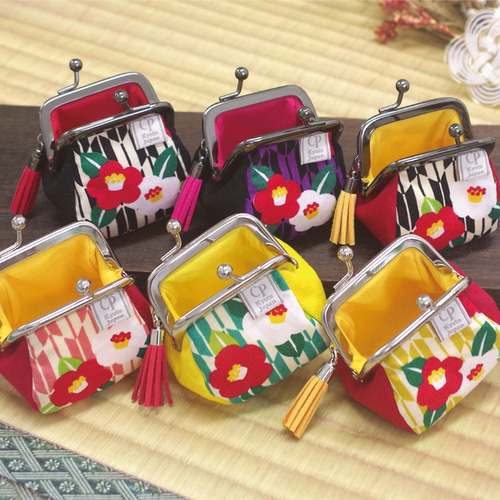 大きく開く／ミニがま口財布 コインケース 小さめ ミニ ガマグチ 小銭