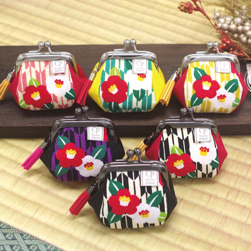 大きく開く／ミニがま口財布 コインケース 小さめ ミニ ガマグチ