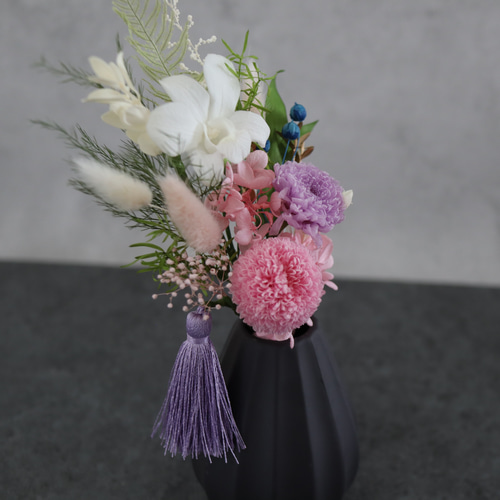 プリザーブドフラワー仏花💖シャーベットピンク ✨一対 お供え