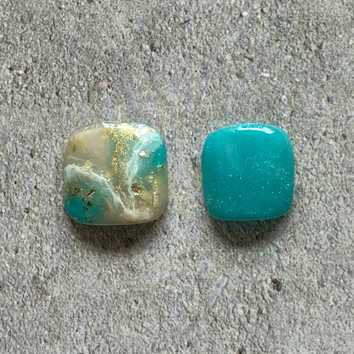 【314】オーダー❉ターコイズブルー 大理石 トルコ石 夏ネイル フットチップ 314】オーダー❉ターコイズブルー 大理石 トルコ石 夏ネイル