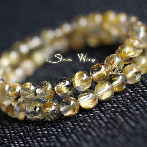 太陽放射 ゴールドルチルクォーツ バングル ブレスレット タイチンルチル ゴールドルチルクォーツ太陽放射ルチルバングルブレスレット ☆希少な