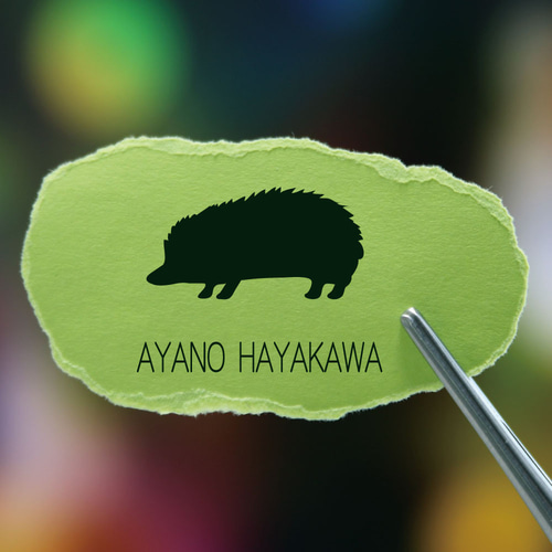 ミニチュアダックスフンド_ペットシルエットお名前スタンプ_犬グッズ_