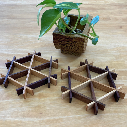 組子細工 2個セット その他インテリア雑貨 きくら工房 通販 18017277