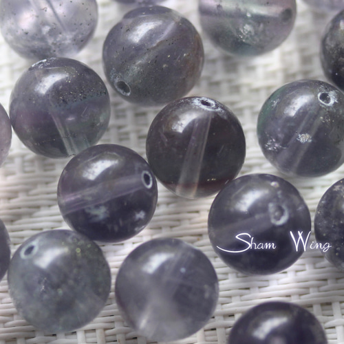 【一点限り】希少！パイライトインブルーフローライトブレス約9.7㎜（新品未使用） 一点限り】希少！パイライトインブルーフローライトブレス約9.7