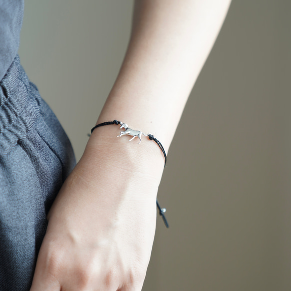 Horse』Code Bracelet / SV925 Waxcord≪送料無料≫ 馬 うま