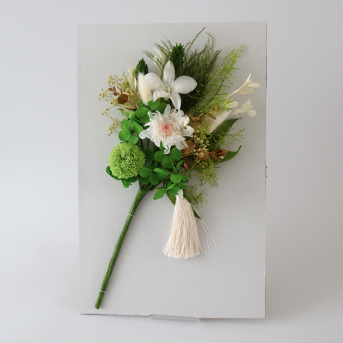 オーダー受付　　お仏壇用プリザーブドフラワー 仏花　お供え花　造花無し 大きめ/ピンク/器なし】お仏壇にお供えするプリザーブドフラワー
