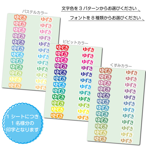 name STICKER ネームステッカー 【ひらがな・カタカナver