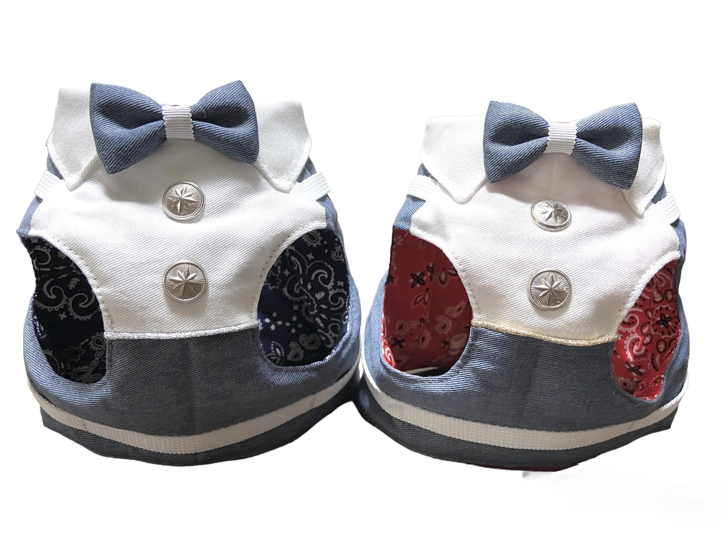 DOG★CATハーネス【PAISLEY/BLUE/REDE】