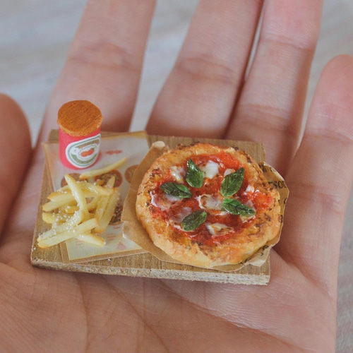 ミニチュアピザセット その他雑貨 harutukuru 通販 18018257｜Creema