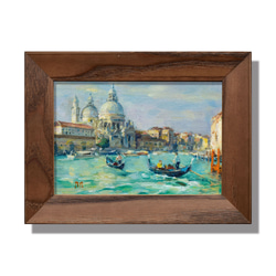 油絵 絵画 【クリスマスイブの町】 油絵 絵画 【クリスマスイブの町】