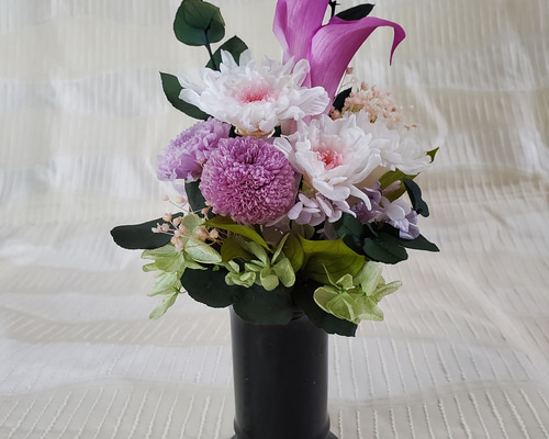 楽天市場】プリザーブドフラワー 仏花 ミニ 仏壇用 お供え 花