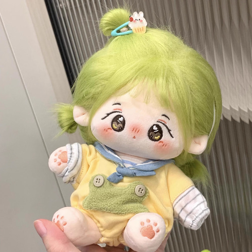 自作ぬいぐるみ・褐色の女の子 Hand Sewn Only] How to Embroider on the Hair and Face of a
