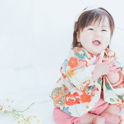 【即納】ベビー袴　70-80 お食い初め/初節句 6枚目の画像