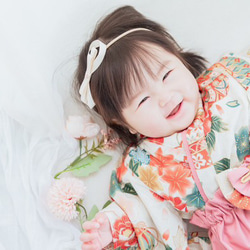 【即納】ベビー袴　70-80 お食い初め/初節句 3枚目の画像