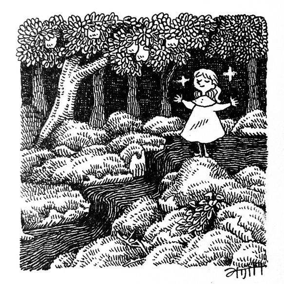 微笑みの物語　　絵画原画 Hakuzōsu (白蔵主) from the Ehon Hyaku monogatari (絵本百物語