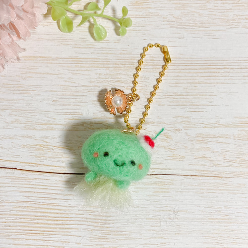 ♡メロンソーダになったクラゲちゃん♡ゆめかわいい くらげ 海月 羊毛