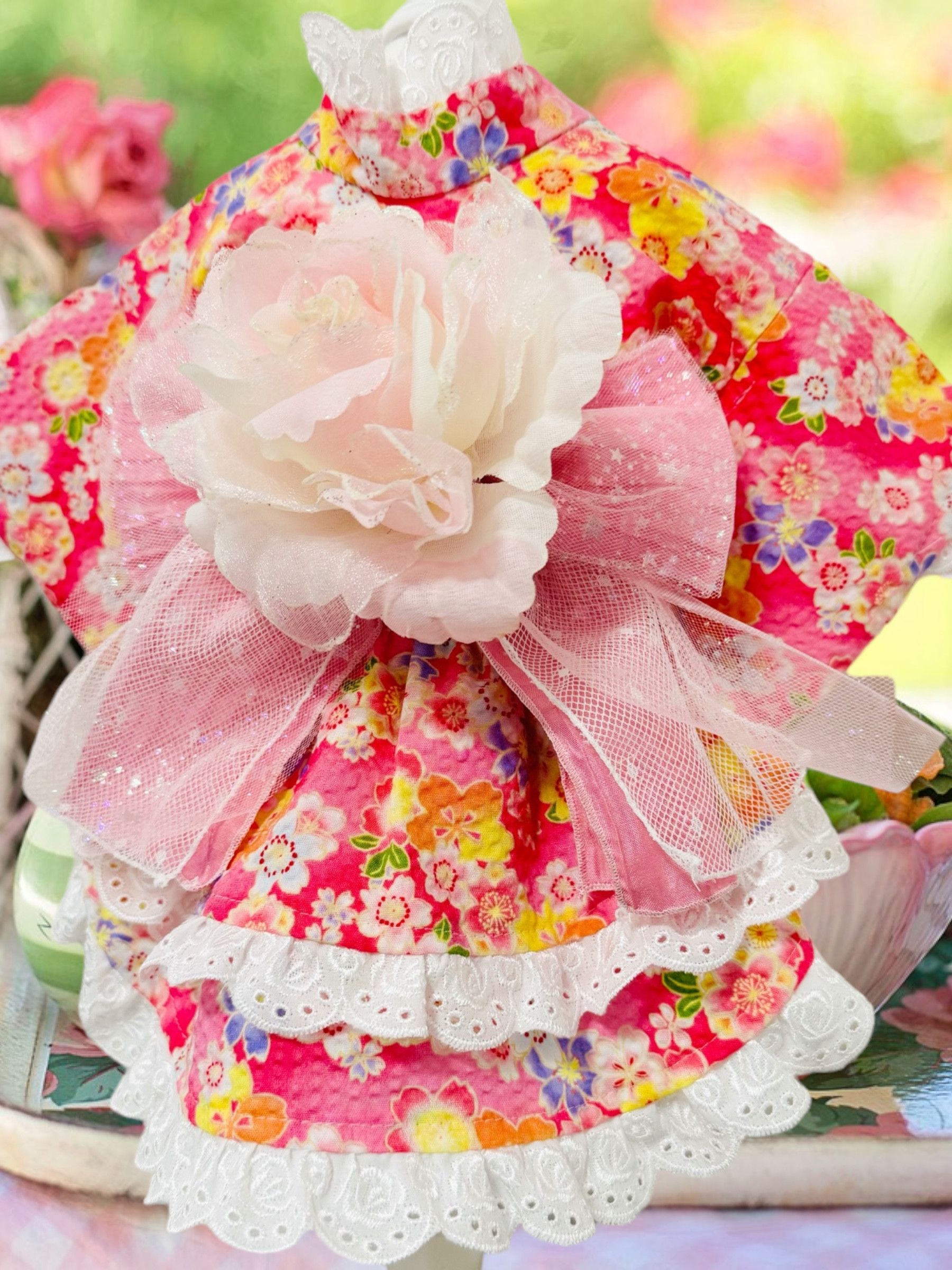 犬服／猫服　浴衣 さくらピンク [YK202406]