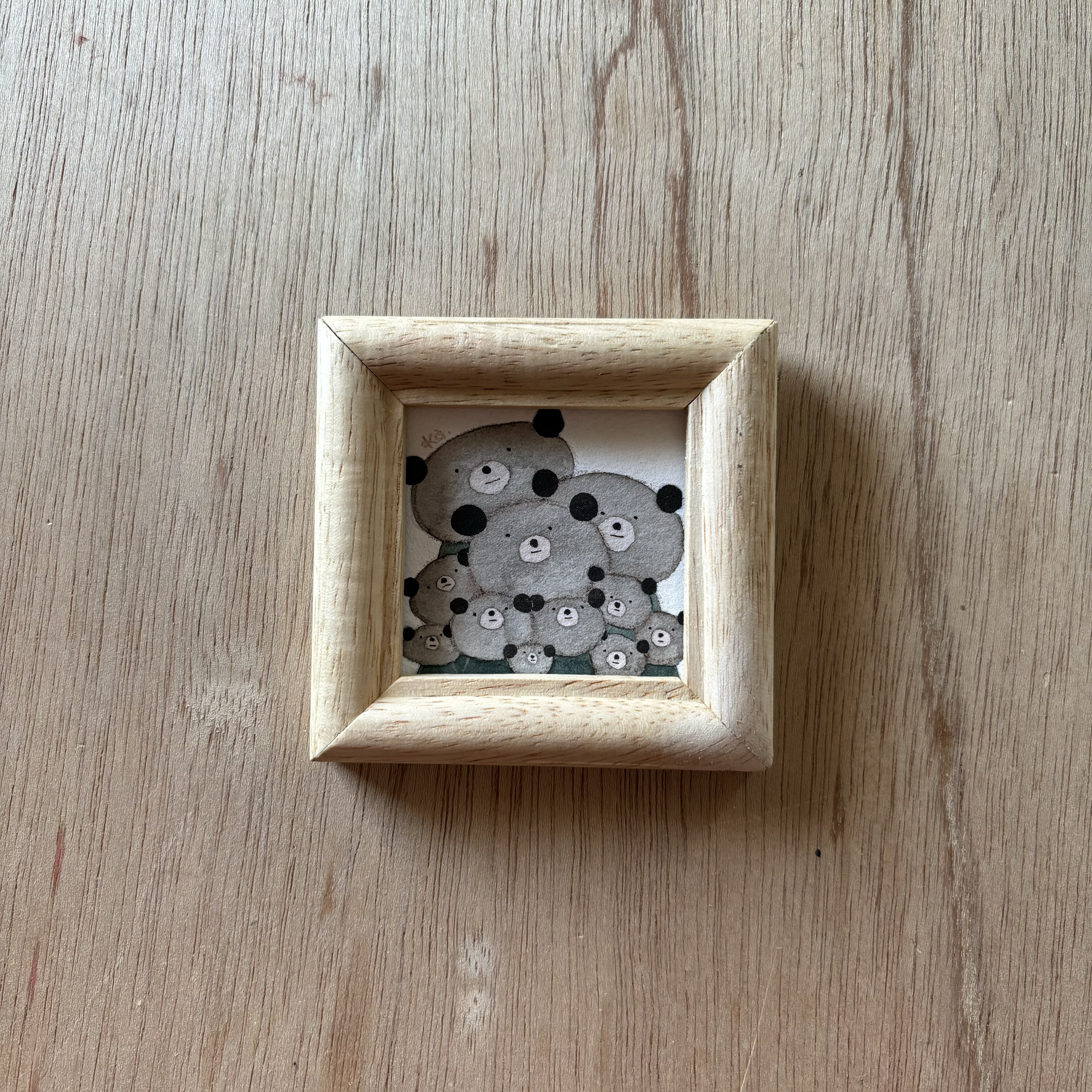 「たくさんくまさん」ミニ額　原画