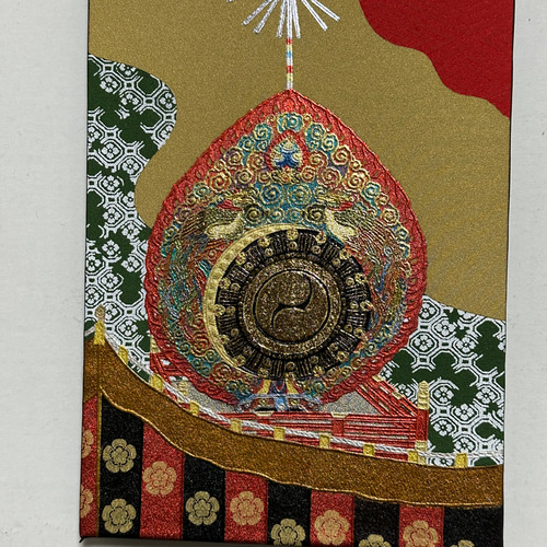 火焔太鼓No.2(鳳凰柄)金彩(売約済み) 絵画 キンサイアート 通販