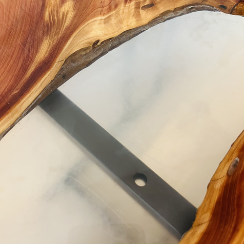 訳あり サイドテーブル ソファテーブル 貝塚伊吹 レジンテーブル  