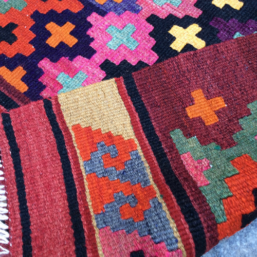 オールドキリム トルコ 手織り ヴィンテージ ラグ 111x78cm