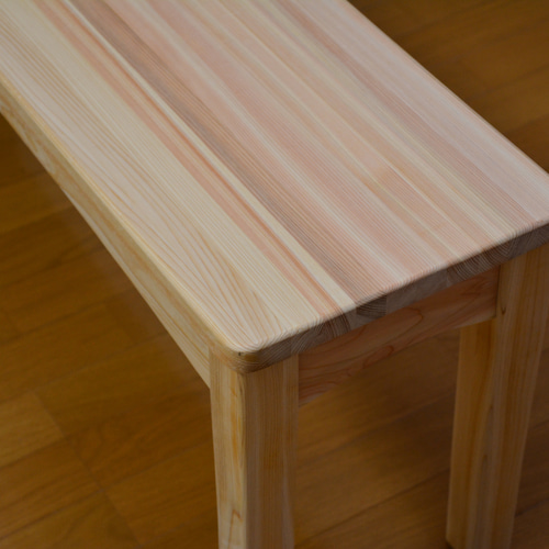 jzhz様向けダイニングベンチ 幅100cm 奥行25cm 高さ42cm 無垢のヒノキ