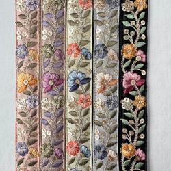 印度刺繡絲帶手帶、短帶、智慧型手機帶，5 種顏色 第13張的照片