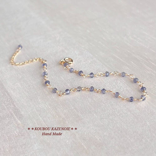 みゆ様♡専用です♡新作♡水ブレス✩宝石質アイオライト♡オーソクレース、グリーンア みゆ様♡専用です♡新作♡水ブレス✩宝石質アイオライト♡オーソ