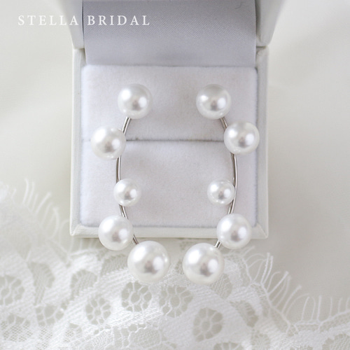 STELLA BRIDAL イヤリング　花　パール 公式】STELLA BRIDAL - オシャレ花嫁さま御用達ブライダル