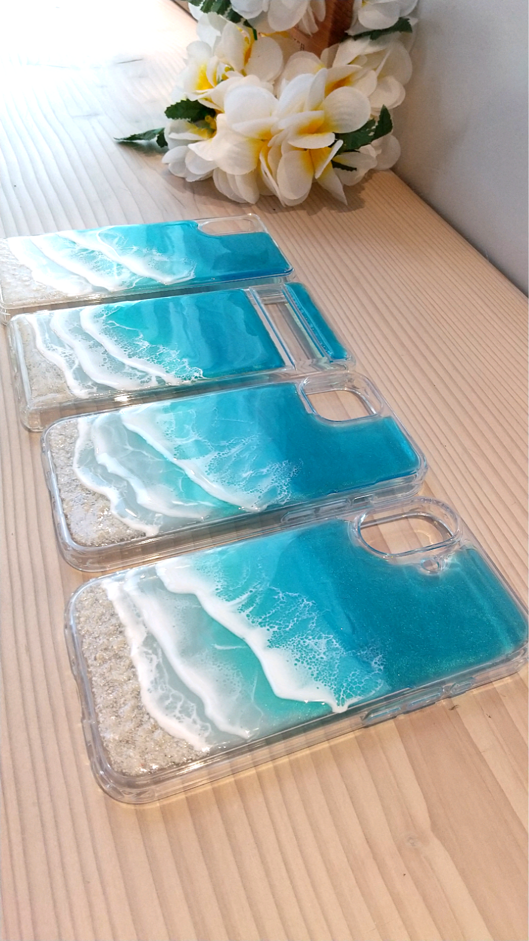 一点もの 送料無料 オーダーメイド 海好き 青 サーファー ハワイ   スマホケース  iPhone Android