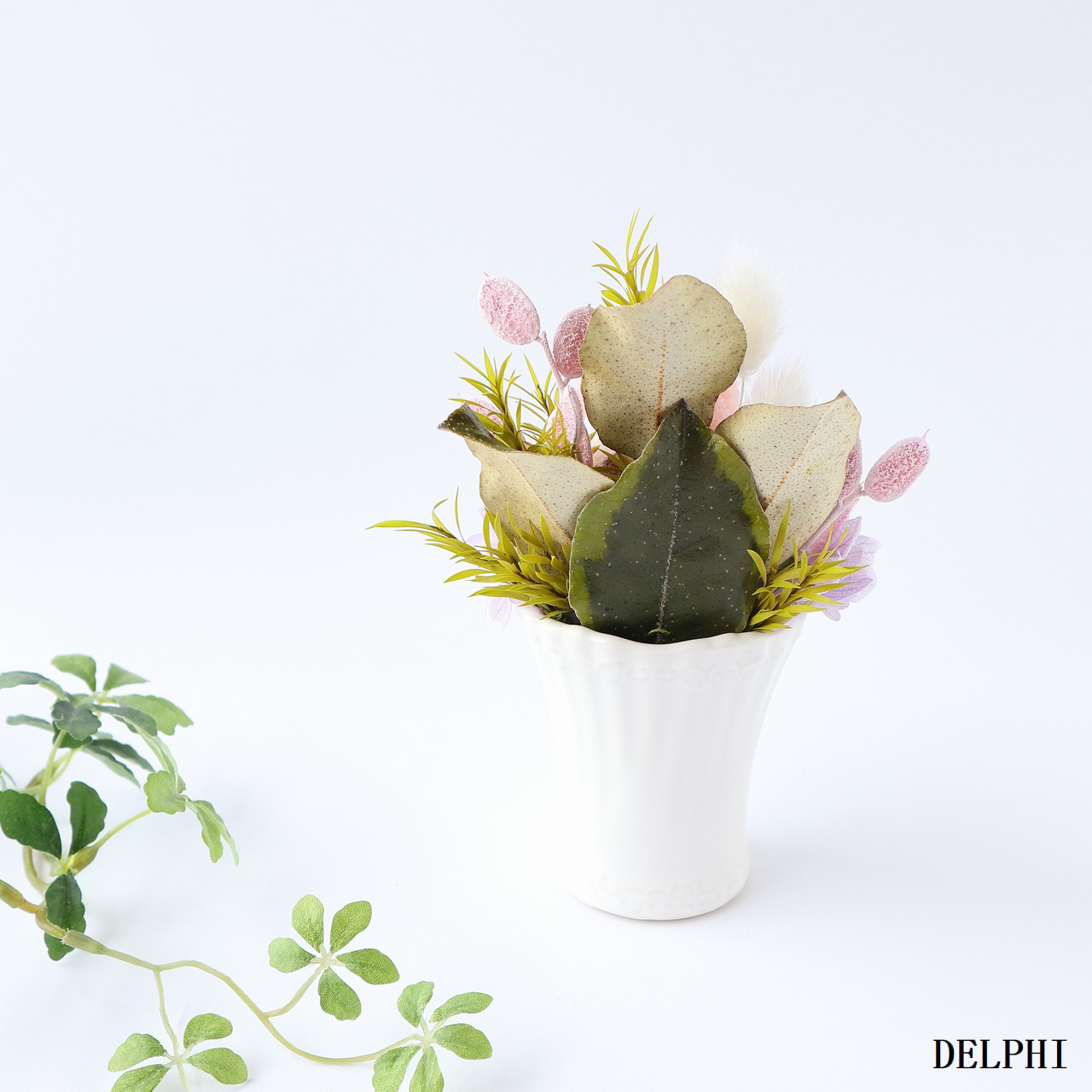 【一対】ポンポン菊のお供えアレンジ（パステルピンク）【プリザーブドフラワー】お供え花　仏花　お盆