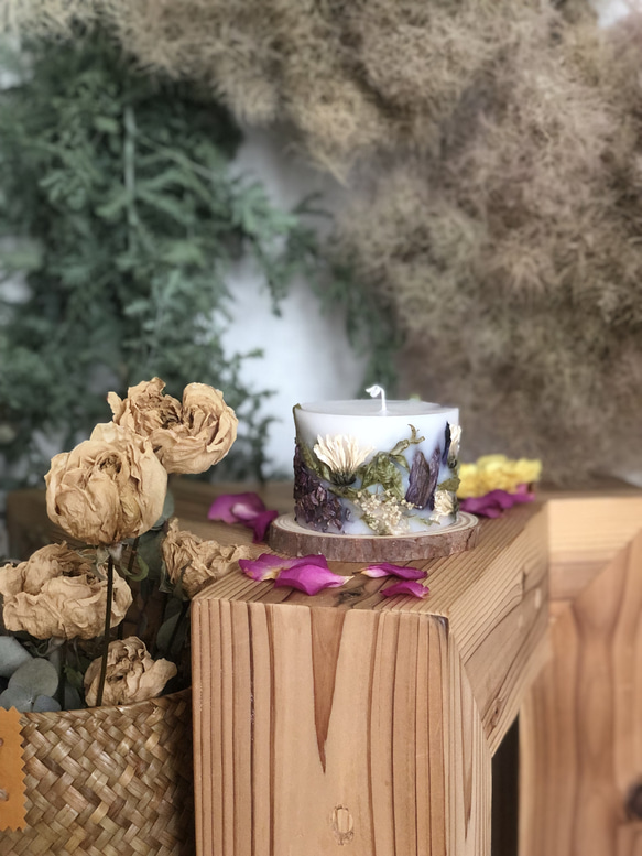 ボタニカルキャンドル M short キャンドル・キャンドルホルダー anew