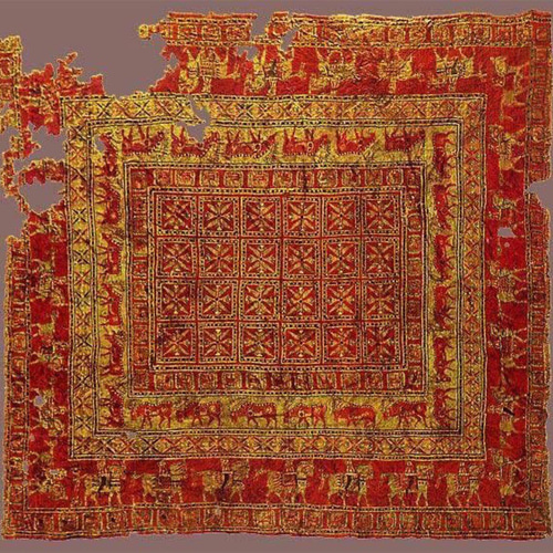 248×83cm【アフガニスタン手織り絨毯】ガズニーウール パジリク