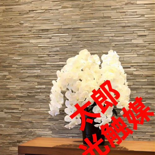 光触媒 人工観葉植物 フェイクグリーン プレミアム胡蝶蘭7本立W
