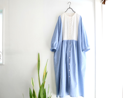 ALL ファッション ハンドメイド☆接触冷感天然素材タックヨーク